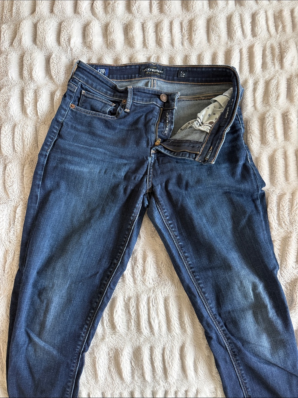 Lucky Brand 6/28 Dark Blue Ava Skinny Jeans